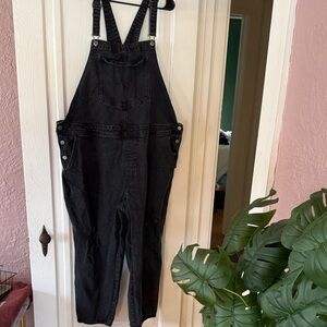 Old Navy Black Denim Jumpsuit